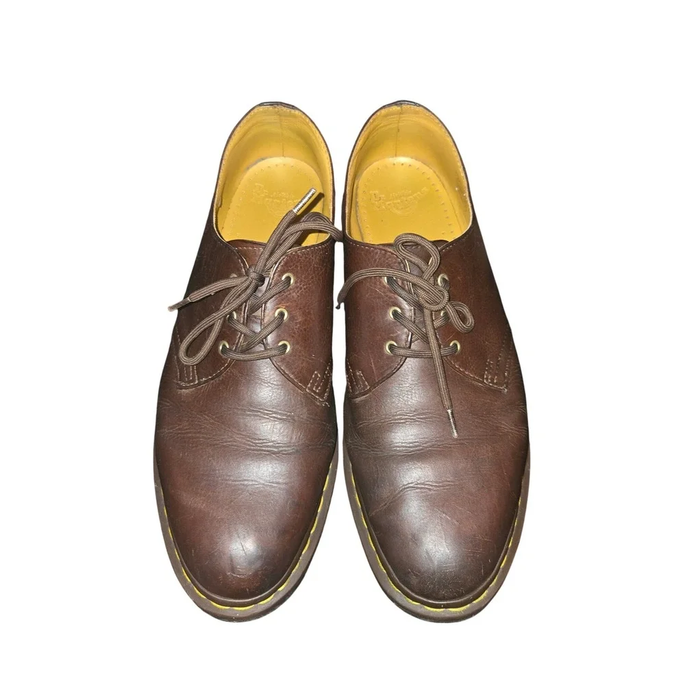 Dr. Martens 1461 Oxford Men 12/Women 13 Brown Leather 3-Eye Lace Up AW004‎ GV11R